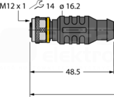 RKC4.4T-P7X3.2-2-RSC4.4T/TXL Przewód czujnikowy