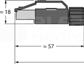 RJ45-FKSDD-441-0,5M/S2174 Kabel Ethernet przemysłowy