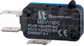 MSV/100C Łącznik miniaturowy popychacz prosty