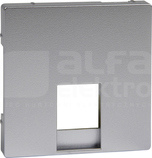 MERTEN M RJ11/RJ12 aluminium Płytka centr.gniazda telef.