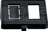 MERTEN 2 złącza Modular Jack czarny Wkład wtykowy