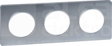 ODACE TOUCH inox biały Ramka trzykrotna