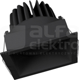 SPOT SQUARE DK ADJ 8W/3000K 650lm czarny Downlight LED dostropowy
