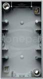 S.1 aluminium mat Puszka natynkowa 2x