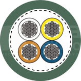 ETHERLINE TORSION 2x2xAWG22 BUS kat.5 Przewód teleinformatyczny