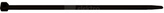 BASIC TIE 290x4,8 BK Opaska kablowa