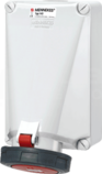 125A/4P 6h 400V IP67 Gniazdo natynkowe 2-częściowe z zaciskami śrub.