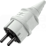 16A/2P+E 230V biały IP44 Wtyczka uniwersalna