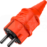 16A/2P+E 230V pomarańczowy IP44 Wtyczka uniwersalna