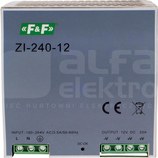 ZI-240-12 90-264VAC/120-370VDC 240W 12VDC ZASILACZ IMPULSOWY