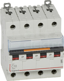 DX3 4P C10A 25kA Wyłącznik nadprądowy