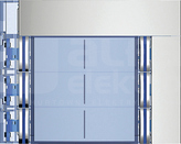 SFERA SOLID 2x3P aluminium Plakietka modułu