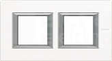 AXOLUTE 2x2 white glass Ramka prostokątna pozioma