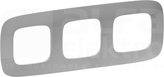 VALENA ALLURE aluminium Ramka potrójna