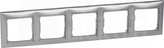 VALENA aluminium Ramka pięciokrotna pozioma