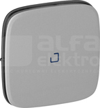 VALENA ALLURE aluminium Klawisz łącznika pojedynczego ze wskaźnikiem