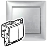 VALENA 40-400W aluminium Ściemniacz przyciskowy