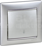 VALENA aluminium Przycisk jednobiegunowy lampa