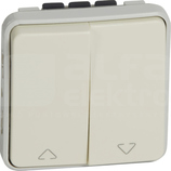 PLEXO55 IP55 biały Przycisk rolet