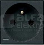 AXOLUTE 2P+Z 16A antracyt Gniazdo