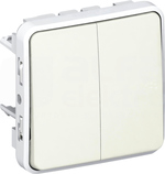 PLEXO55 2M IP55 biały Mechanizm łącznika schodowego