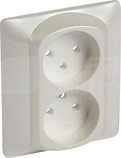 SISTENA/L 2x2P+Z natura pearl Plakietka gniazda