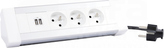 3x2P+Z+2xUSB Blok biurowy z kablem