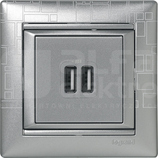 VALENA 1500mA aluminium Gniazdo USB