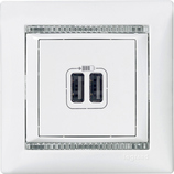 VALENA 2xUSB 1500mA biały Ładowarka USB