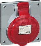 32A 3P+N+Z 400V IP44 Gniazdo tablicowe