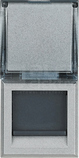 AXOLUTE RJ45 kat.6 UTP aluminium Gniazdo komputerowe