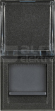 RJ45 kat.6 UTP antracyt Gniazdo komputerowe