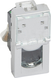 M45 1M 1xRJ45 UTP kat.5e aluminium Gniazdo teleinformatyczne
