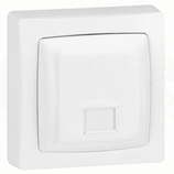 OTEO 1xRJ45 ISDN biały Gniazdo komputerowe