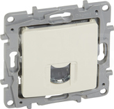 NILOE 1xRJ45 kat.6 FTP kremowy Gniazdo komputerowe