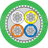 ETHERLINE Y FLEX 2x2xAWG22/7 BUS kat.5 Przewód teleinformatyczny