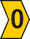 HGDC1-3 0-PVC-YE żółty Oznacznik