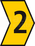HGDC1-3 2-PVC-YE żółty Oznacznik