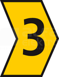 HGDC1-3 3-PVC-YE żółty Oznacznik