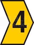 HGDC1-3 4-PVC-YE żółty Oznacznik