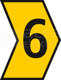 HGDC2-5 6-PVC-YE żółty Oznacznik