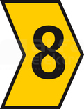 HGDC2-5 8-PVC-YE  żółty Oznacznik