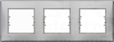 SEDNA IP44 aluminium Ramka 3-krotna pozioma