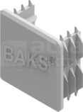 NOWPAL40x40SR Nakładka ochronna profilu aluminiowego (PV)