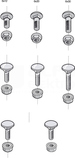 BTRCC6x20 INOX304L (100szt) Śruba z nakrętką