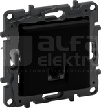 NILOE STEP 1xRJ45 kat.6 UTP czarny Gniazdo komputerowe