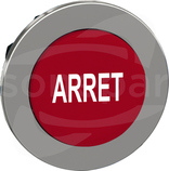 ZB4FL433 czerwony ARRET Główka przycisku
