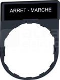 ZBY2166*BIALEARRET-MARCHEC RAMKA 30X40 Z ETYKIETA 8X27