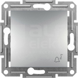 ASFORA aluminium Przycisk dzwonek bez ramki