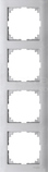 MERTEN M-PURE aluminium Ramka 4-krotna